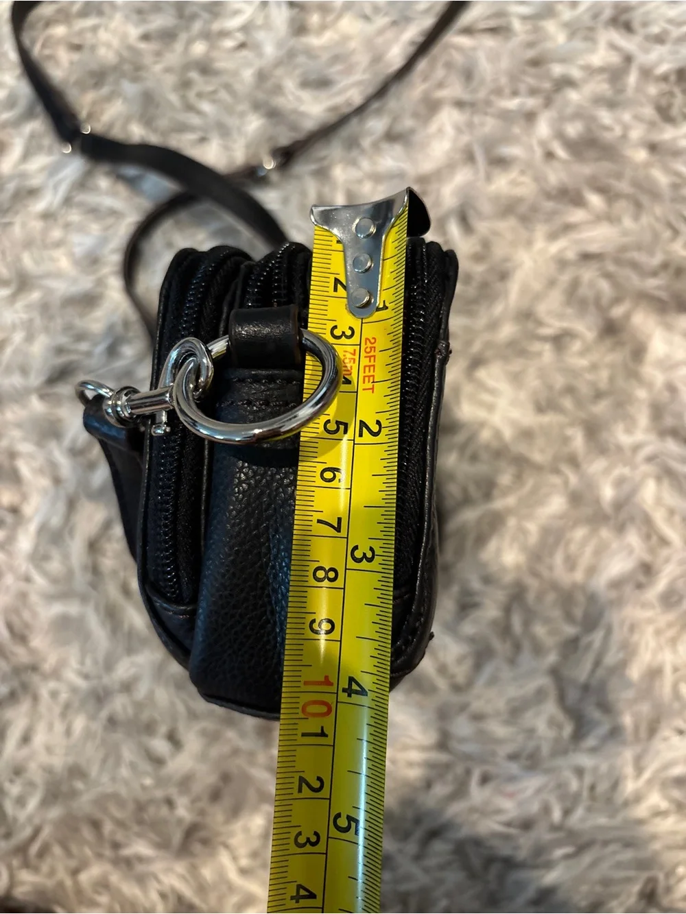 Y2K Vintage Tignanello Triple Compartment Leather Crossbody Bag NWOT